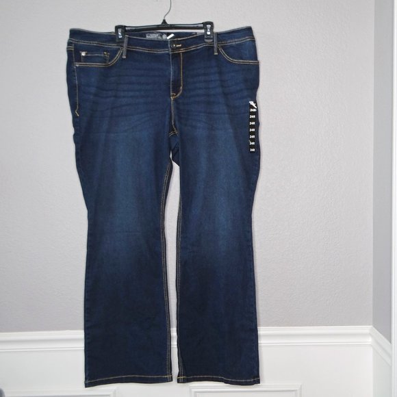 TORRID Luxe Slim Boot Cut Mid Rise Denim Jeans Sz 24 Regular in Rainstorm - Picture 1 of 11